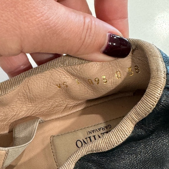 Valentino Black Rockstud Ballerina Flats - Picture 12 of 12